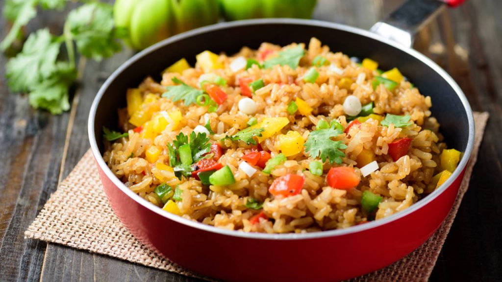 Rice with vegetables: classic recipe, in paella, in rissotto, in pilaf or in cake